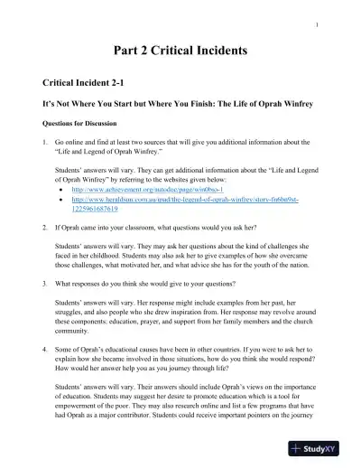 Supervision: Concepts and Practices of Management, 13th Edition Solution Manual - Page 12 preview image