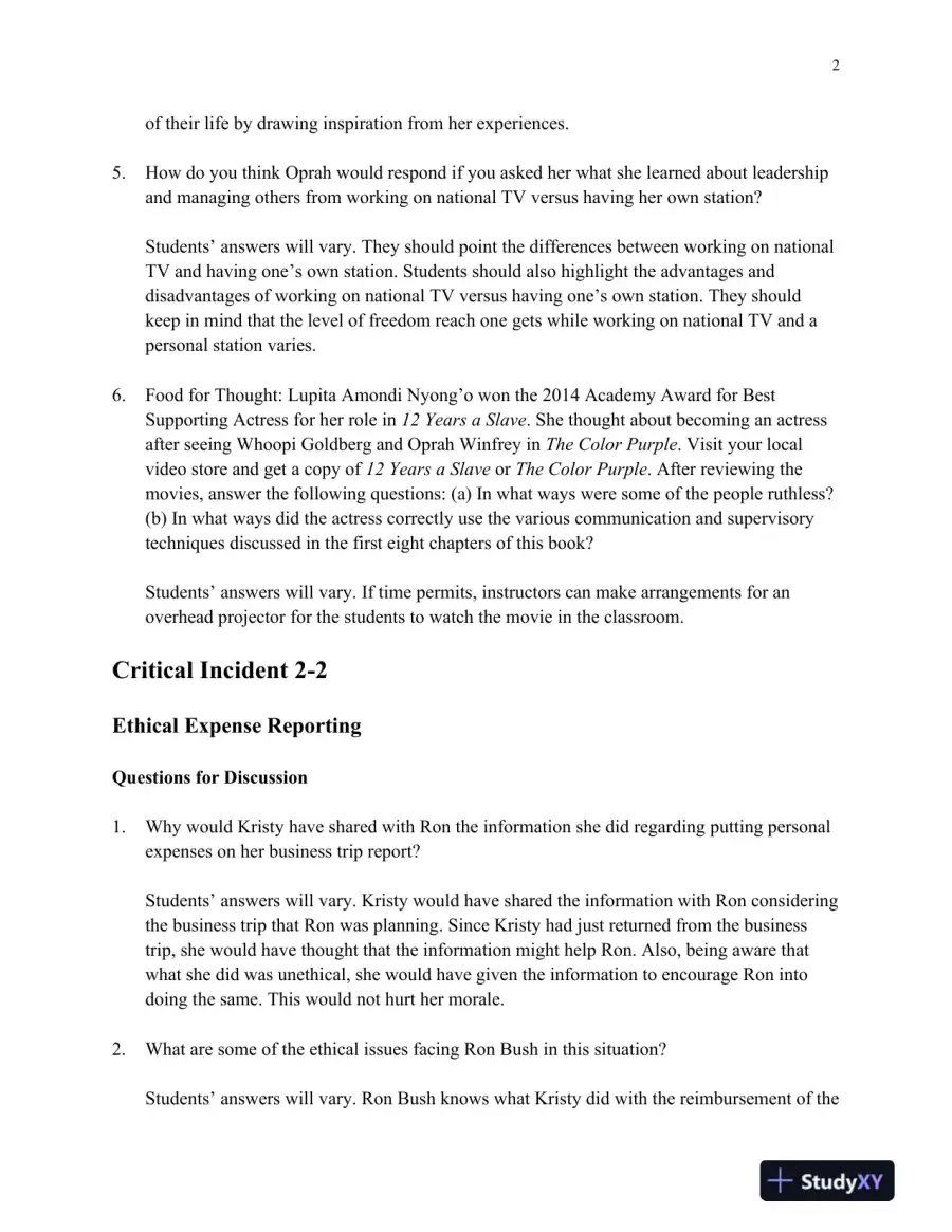 Supervision: Concepts and Practices of Management, 13th Edition Solution Manual, page 13