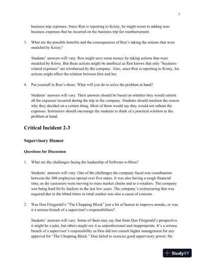 Supervision: Concepts and Practices of Management, 13th Edition Solution Manual - Page 14 preview image