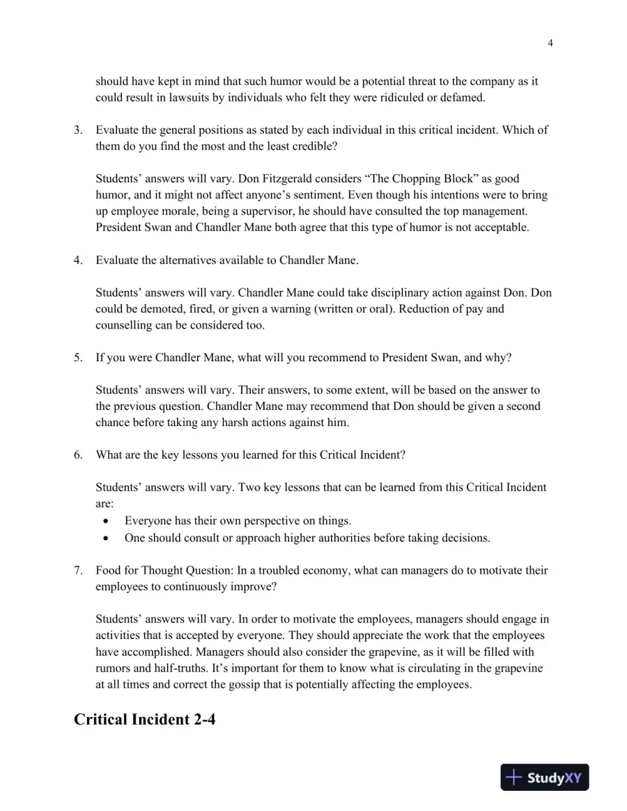 Supervision: Concepts and Practices of Management, 13th Edition Solution Manual, page 15