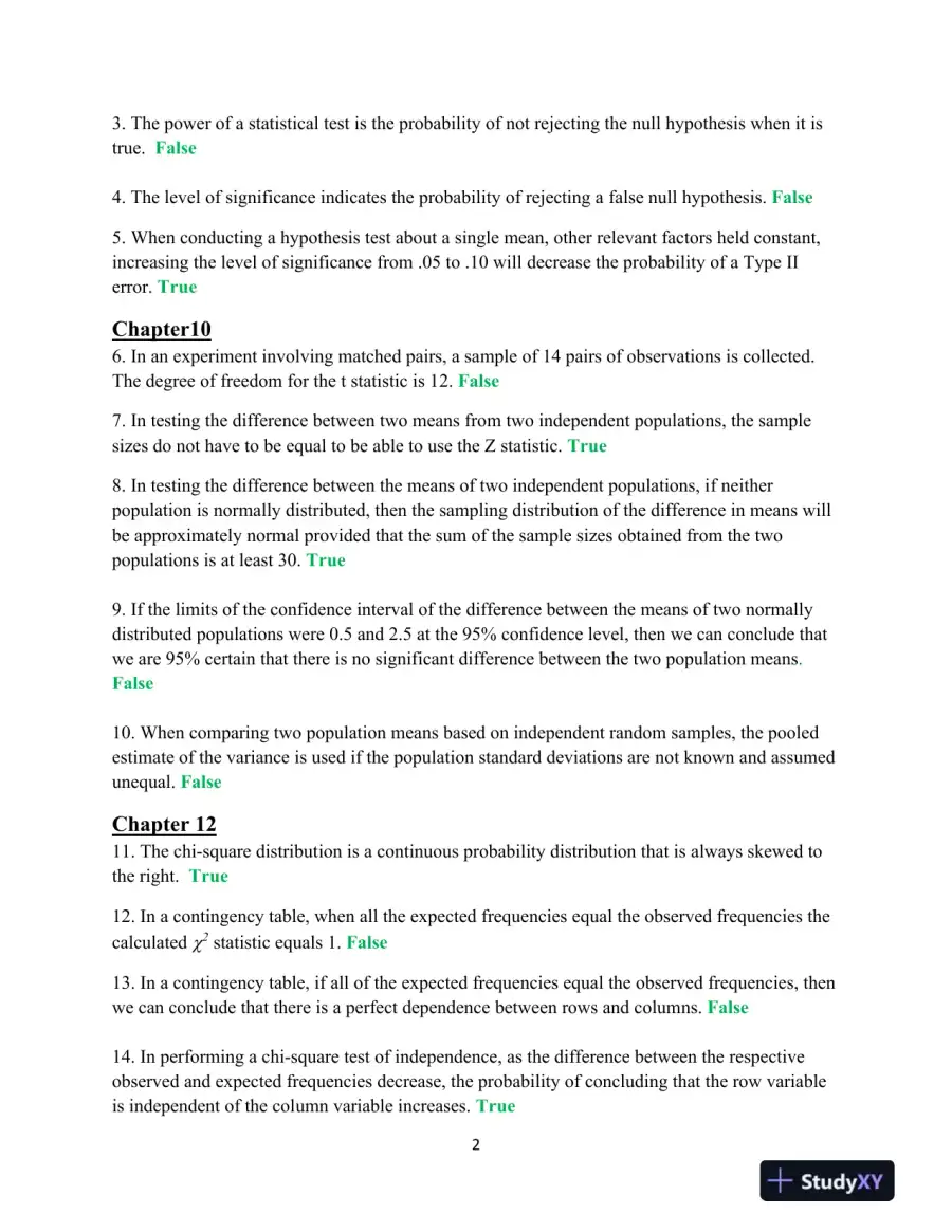 Bus 578 Business Statistics, page 3