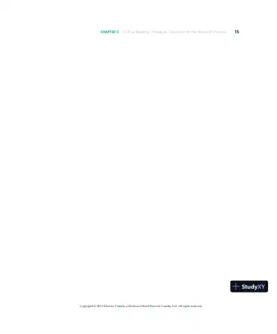 Nursing Research In Canada: Methods, Critical Appraisal, And Utilization, 3rd Canadian Edition Lecture Notes - Page 16 preview image