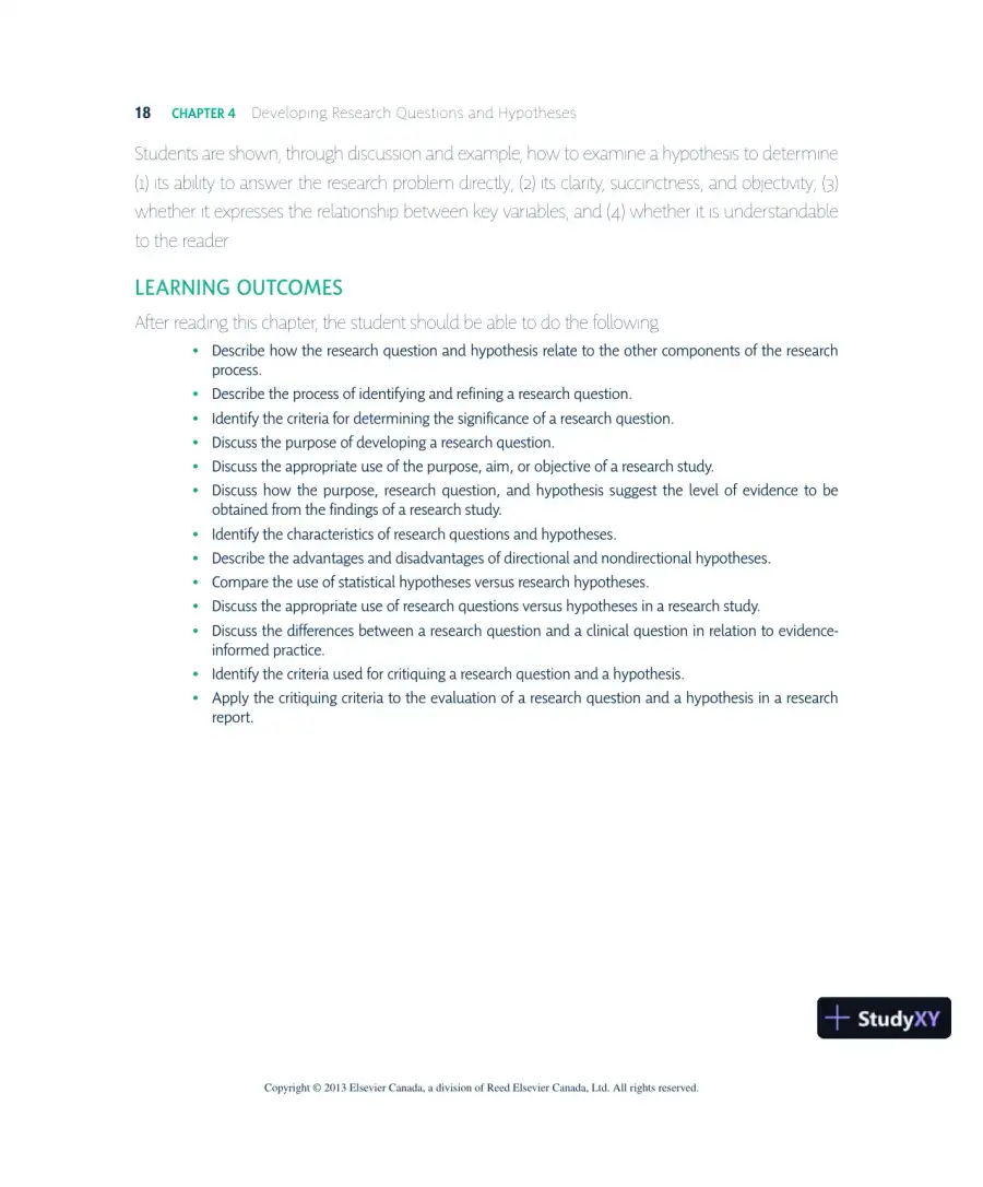 Nursing Research In Canada: Methods, Critical Appraisal, And Utilization, 3rd Canadian Edition Lecture Notes, page 19