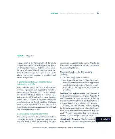 Nursing Research In Canada: Methods, Critical Appraisal, And Utilization, 3rd Canadian Edition Lecture Notes - Page 24 preview image