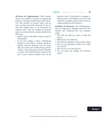 Nursing Research In Canada: Methods, Critical Appraisal, And Utilization, 3rd Canadian Edition Lecture Notes - Page 30 preview image