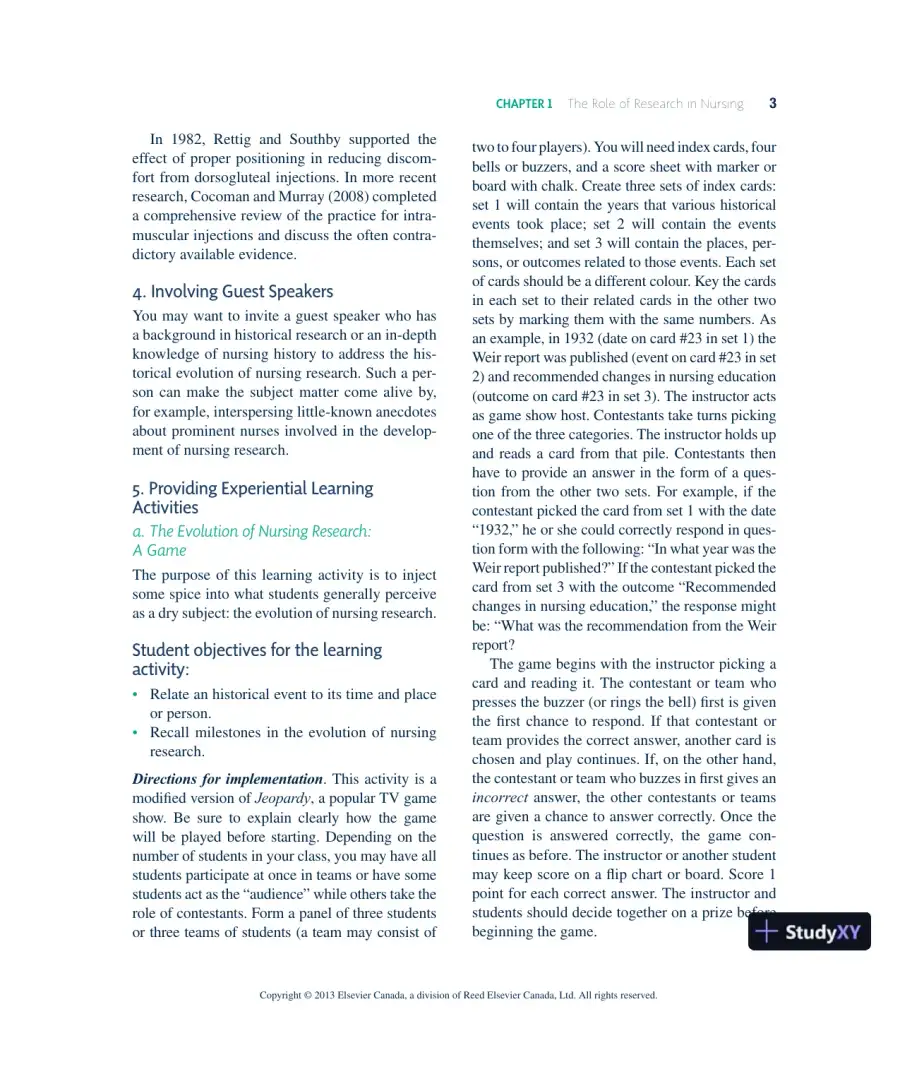 Nursing Research In Canada: Methods, Critical Appraisal, And Utilization, 3rd Canadian Edition Lecture Notes, page 4