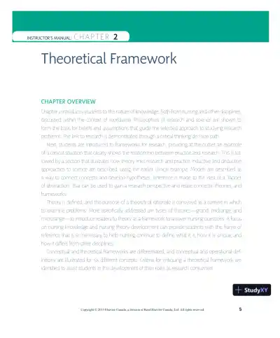 Nursing Research In Canada: Methods, Critical Appraisal, And Utilization, 3rd Canadian Edition Lecture Notes - Page 6 preview image