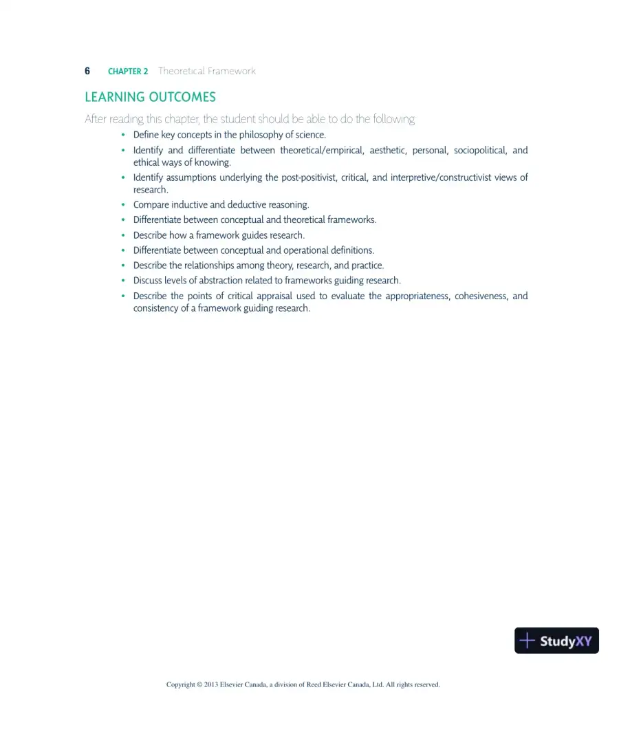 Nursing Research In Canada: Methods, Critical Appraisal, And Utilization, 3rd Canadian Edition Lecture Notes, page 7