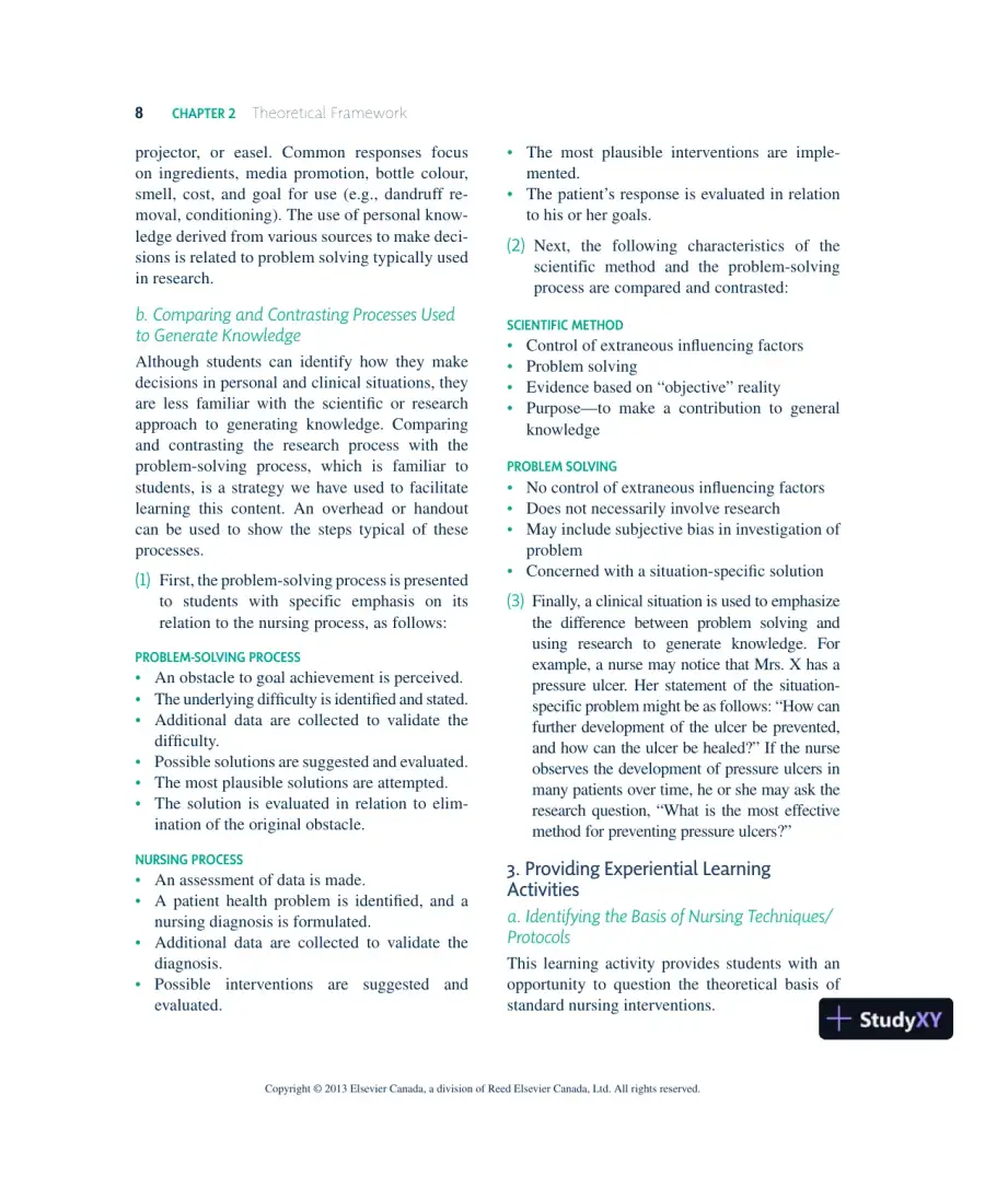 Nursing Research In Canada: Methods, Critical Appraisal, And Utilization, 3rd Canadian Edition Lecture Notes, page 9