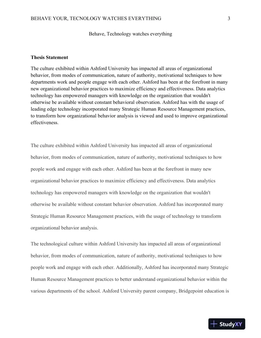 BUS 610 Behave, Technology watches everything, page 4