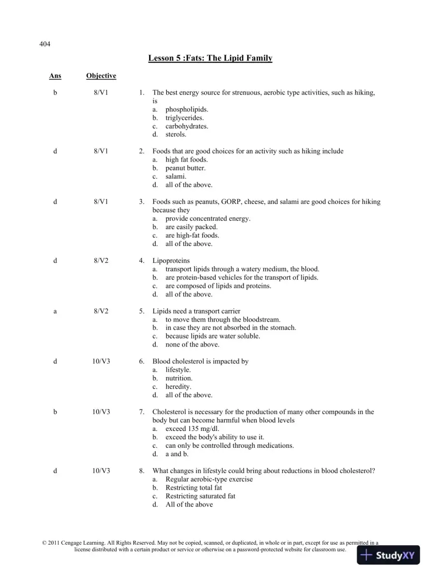 Understanding Nutrition 12th edition Test Bank, page 10