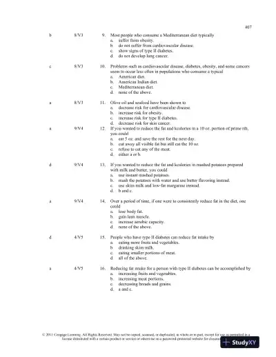 Understanding Nutrition 12th edition Test Bank - Page 13 preview image