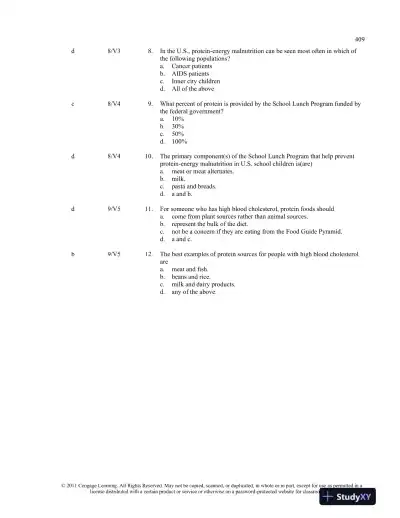 Understanding Nutrition 12th edition Test Bank - Page 15 preview image