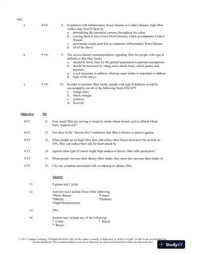 Understanding Nutrition 12th edition Test Bank - Page 8 preview image
