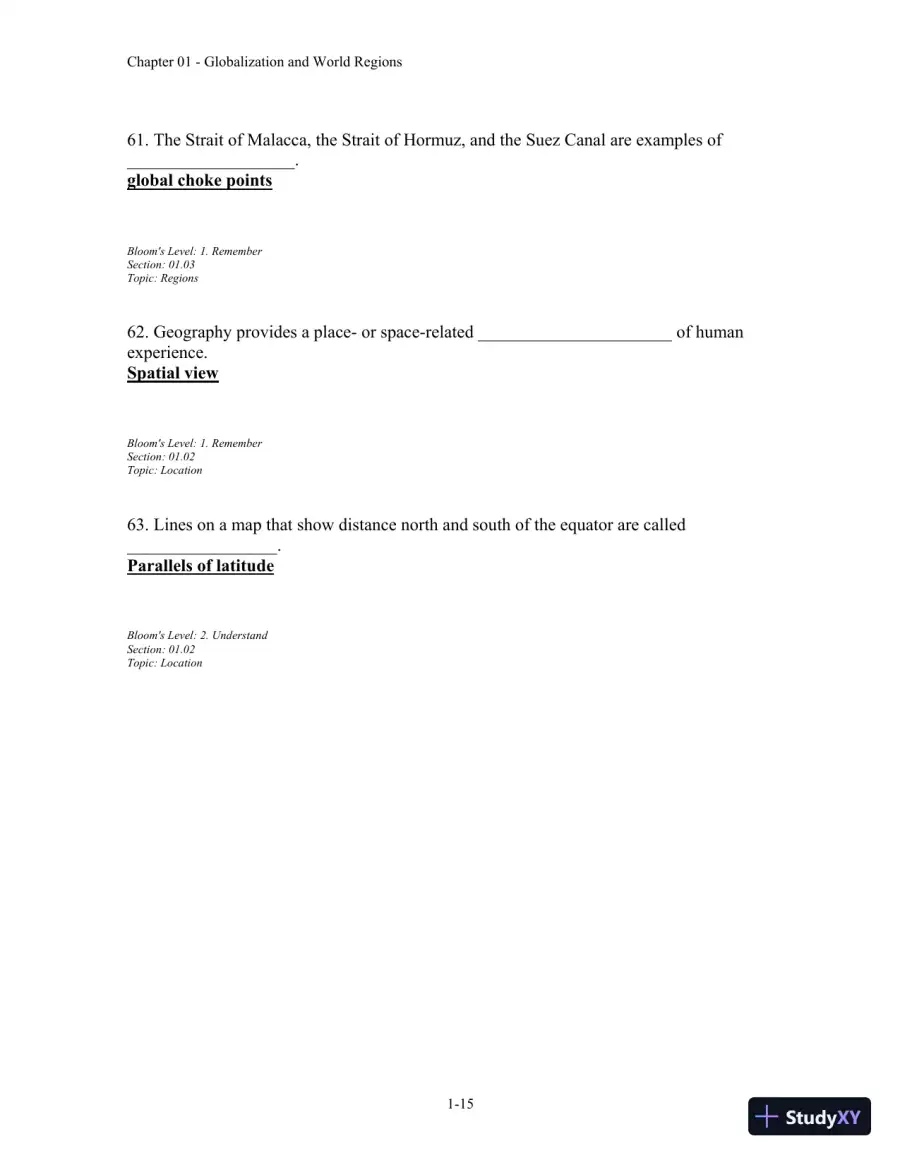 Test Bank For Contemporary World Regional Geography, 4th Edition, page 16