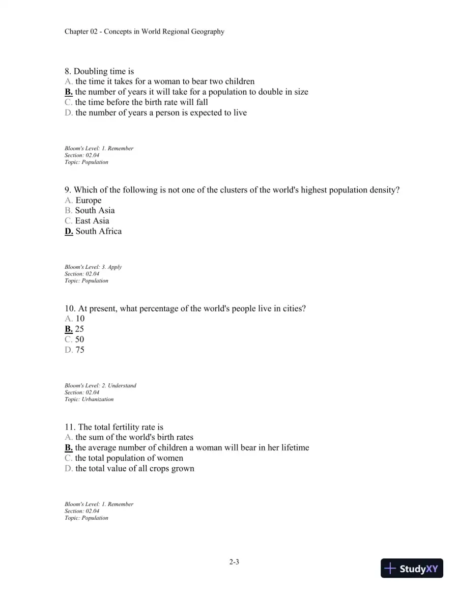 Test Bank For Contemporary World Regional Geography, 4th Edition, page 19