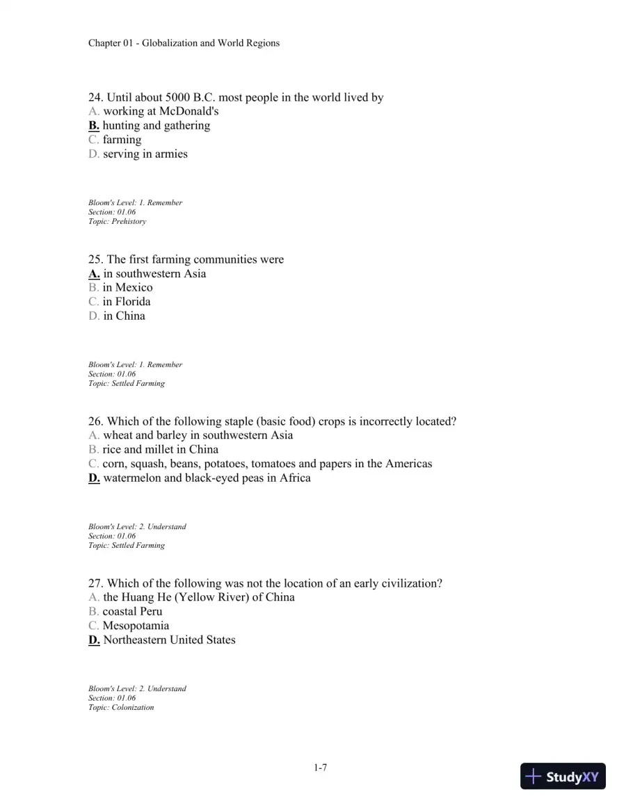 Test Bank For Contemporary World Regional Geography, 4th Edition, page 8