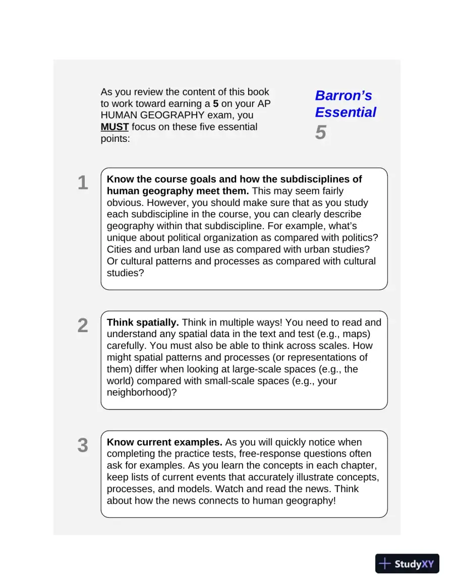 AP Human Geography: with 2 Practice Tests (2020), page 11