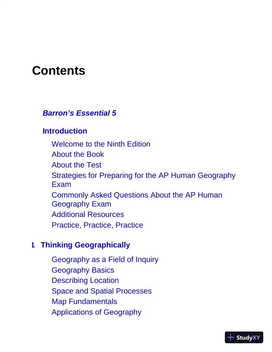 AP Human Geography: with 2 Practice Tests (2020), page 7