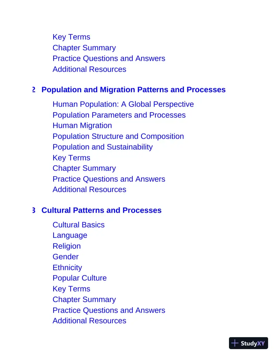 AP Human Geography: with 2 Practice Tests (2020), page 8