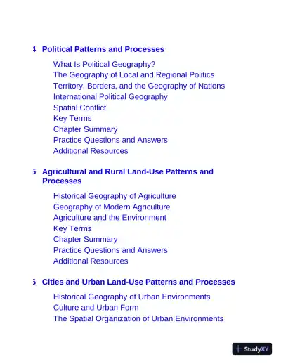 AP Human Geography: with 2 Practice Tests (2020) - Page 9 preview image