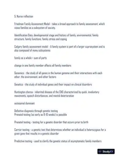 NURS480 Nursing Diagnosis Study Guide Practice Exam With Answers (250 Solved Questions) - Page 11 preview image