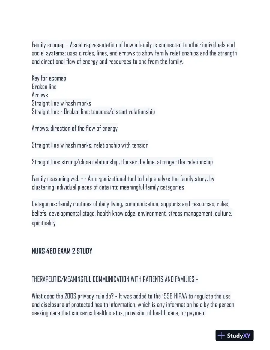 NURS480 Nursing Diagnosis Study Guide Practice Exam With Answers (250 Solved Questions), page 15