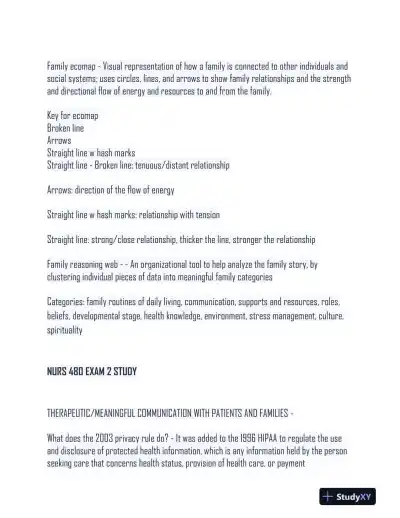 NURS480 Nursing Diagnosis Study Guide Practice Exam With Answers (250 Solved Questions) - Page 15 preview image