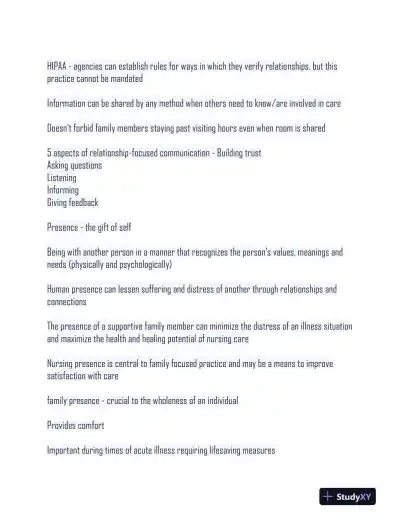 NURS480 Nursing Diagnosis Study Guide Practice Exam With Answers (250 Solved Questions) - Page 16 preview image