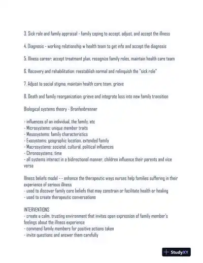 NURS480 Nursing Diagnosis Study Guide Practice Exam With Answers (250 Solved Questions) - Page 8 preview image