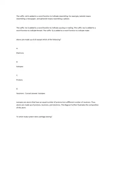 ATI TEAS Test Practice Questions and Answers Solut - Page 7 preview image