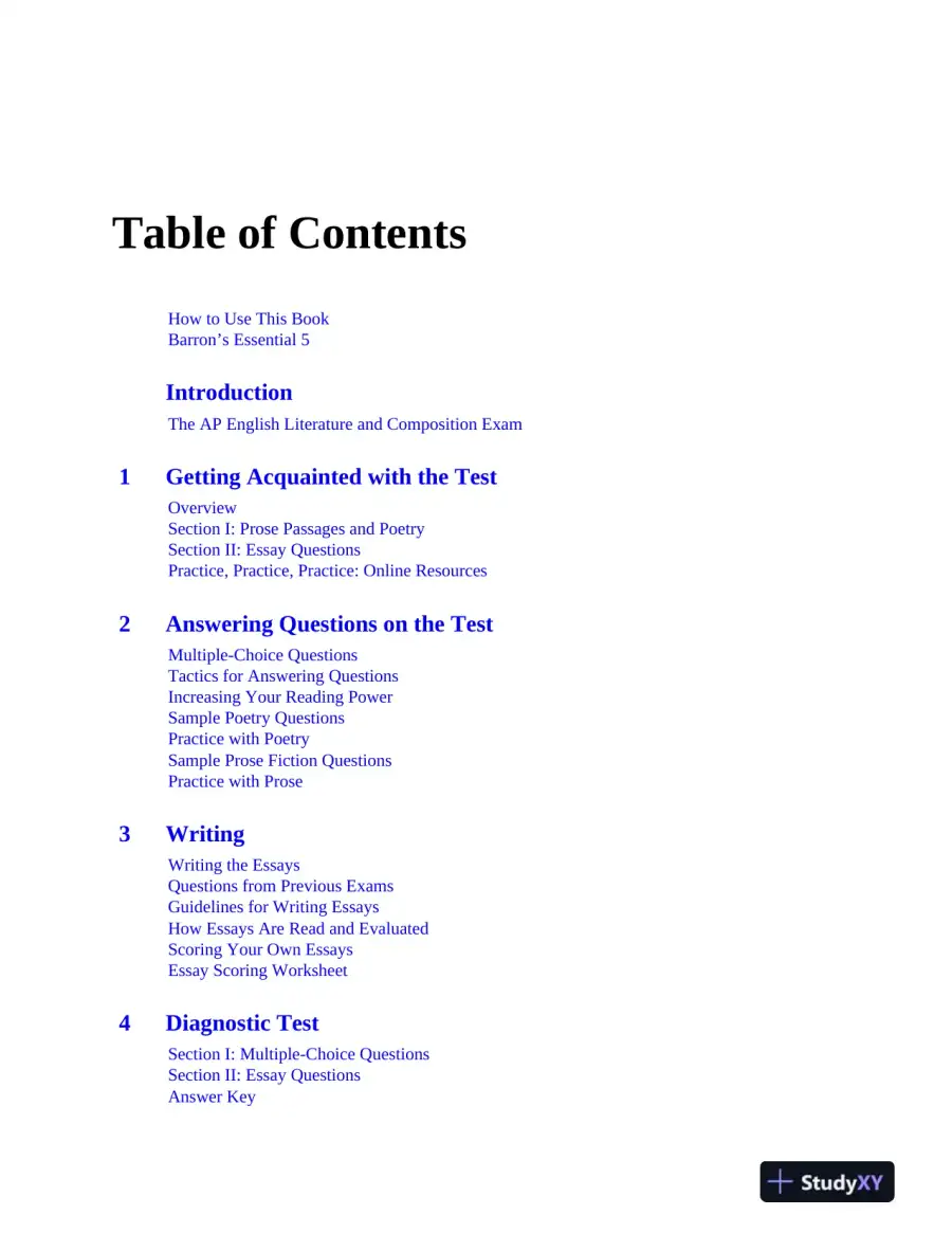 AP English Literature and Composition Premium, 2024: 8 Practice Tests + Comprehensive Review (2024), page 9