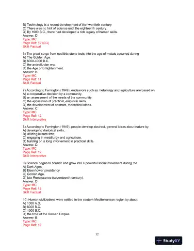 Test Bank for Research Methods: A Process of Inquiry, 9th Edition - Page 13 preview image