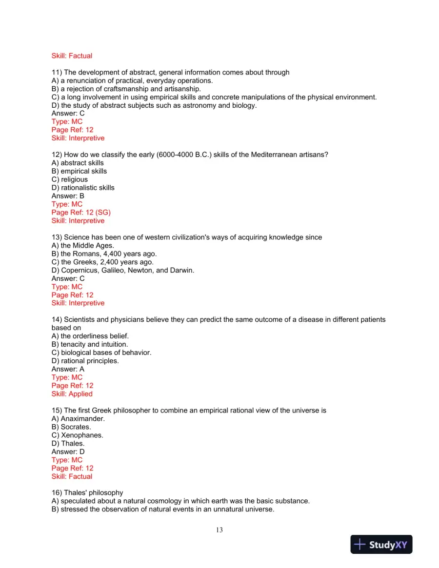 Test Bank for Research Methods: A Process of Inquiry, 9th Edition, page 14
