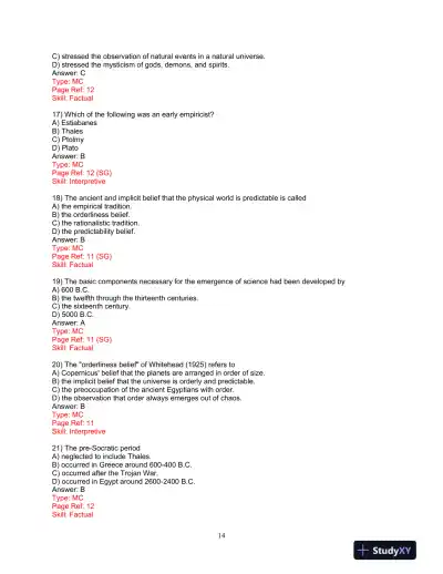 Test Bank for Research Methods: A Process of Inquiry, 9th Edition - Page 15 preview image