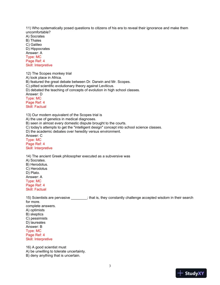 Test Bank for Research Methods: A Process of Inquiry, 9th Edition, page 4