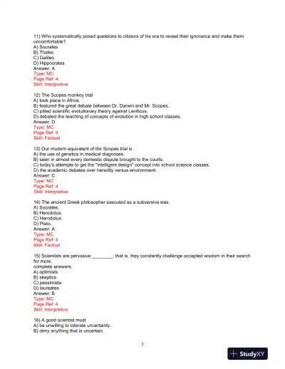 Test Bank for Research Methods: A Process of Inquiry, 9th Edition - Page 4 preview image