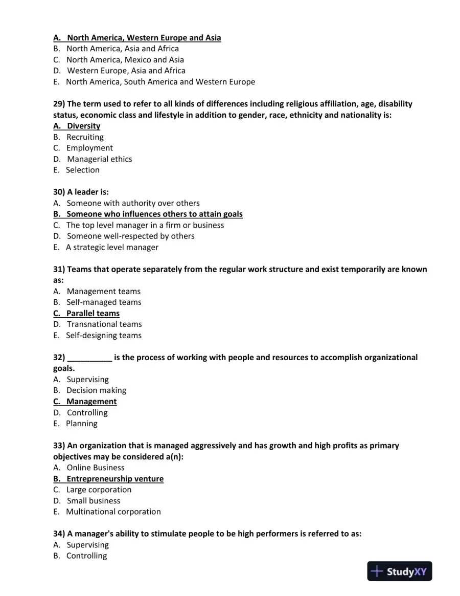 BUS 475 Final Exam Study Guide 2012 � Set 4, page 6