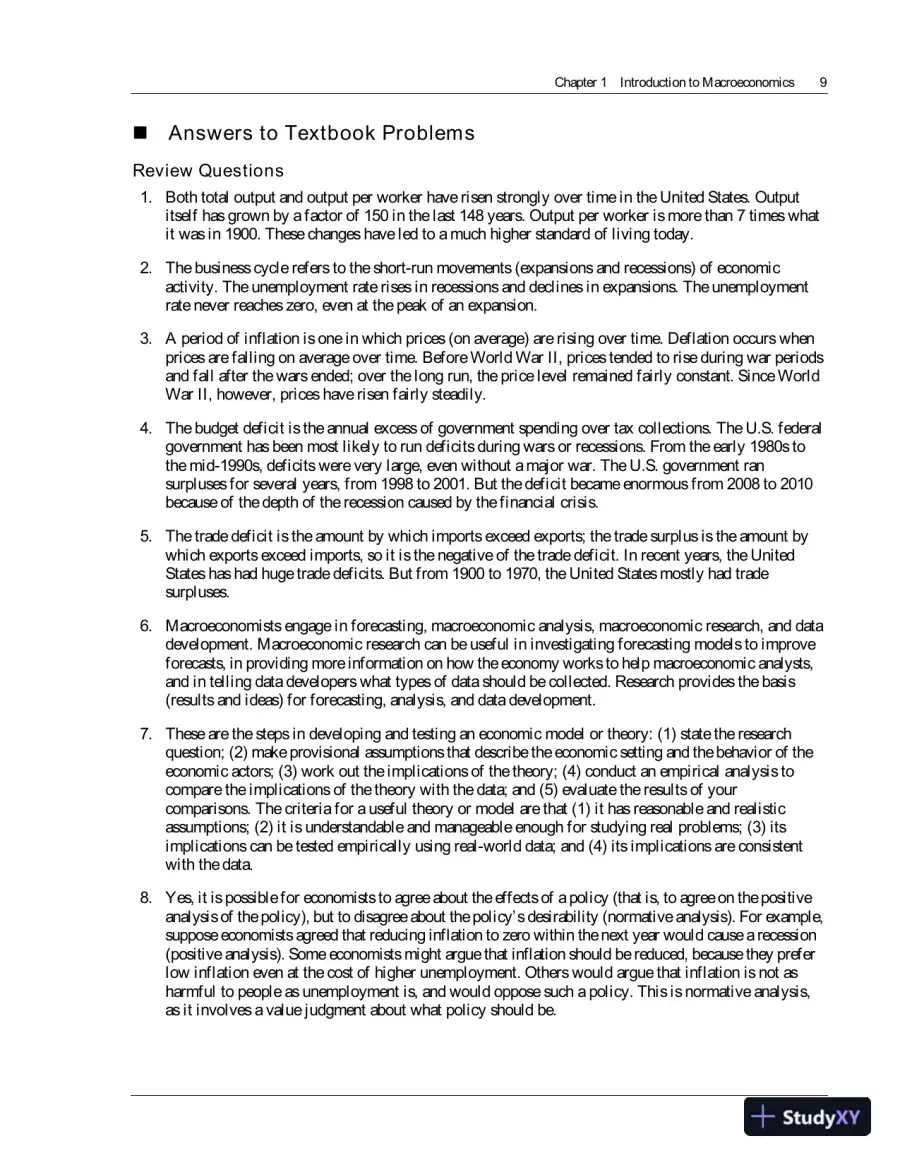 Solution Manual For Macroeconomics, 10th Edition, page 12