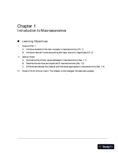 Solution Manual For Macroeconomics, 10th Edition - Page 4 preview image