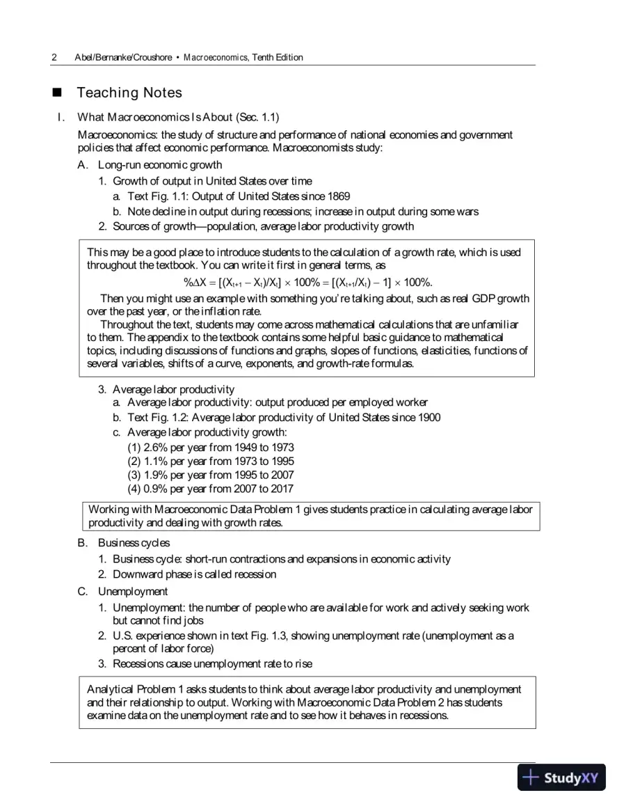 Solution Manual For Macroeconomics, 10th Edition, page 5