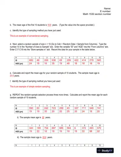 MATH 1530 Capstone Technology Project Summer 2015 - Page 3 preview image