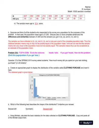 MATH 1530 Capstone Technology Project Summer 2015 - Page 4 preview image