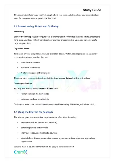 Writing - How to Research and Organize Your Writing - Page 2 preview image