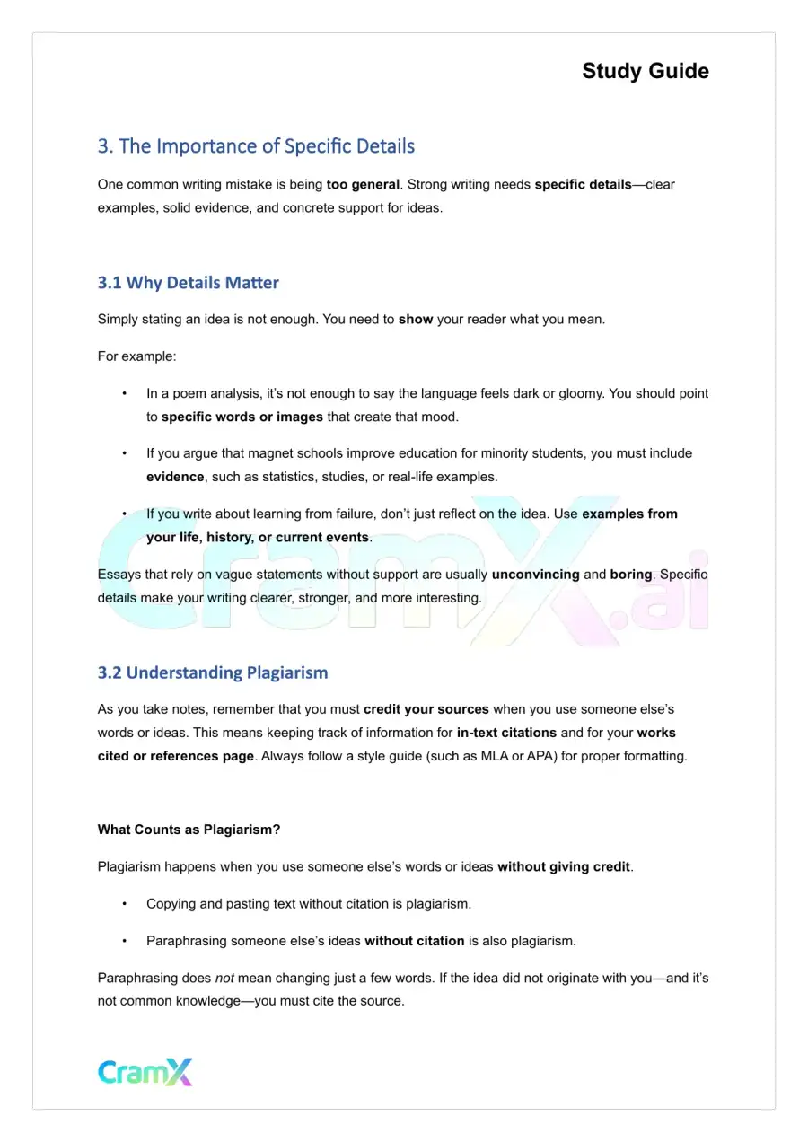 Writing - How to Research and Organize Your Writing, page 7