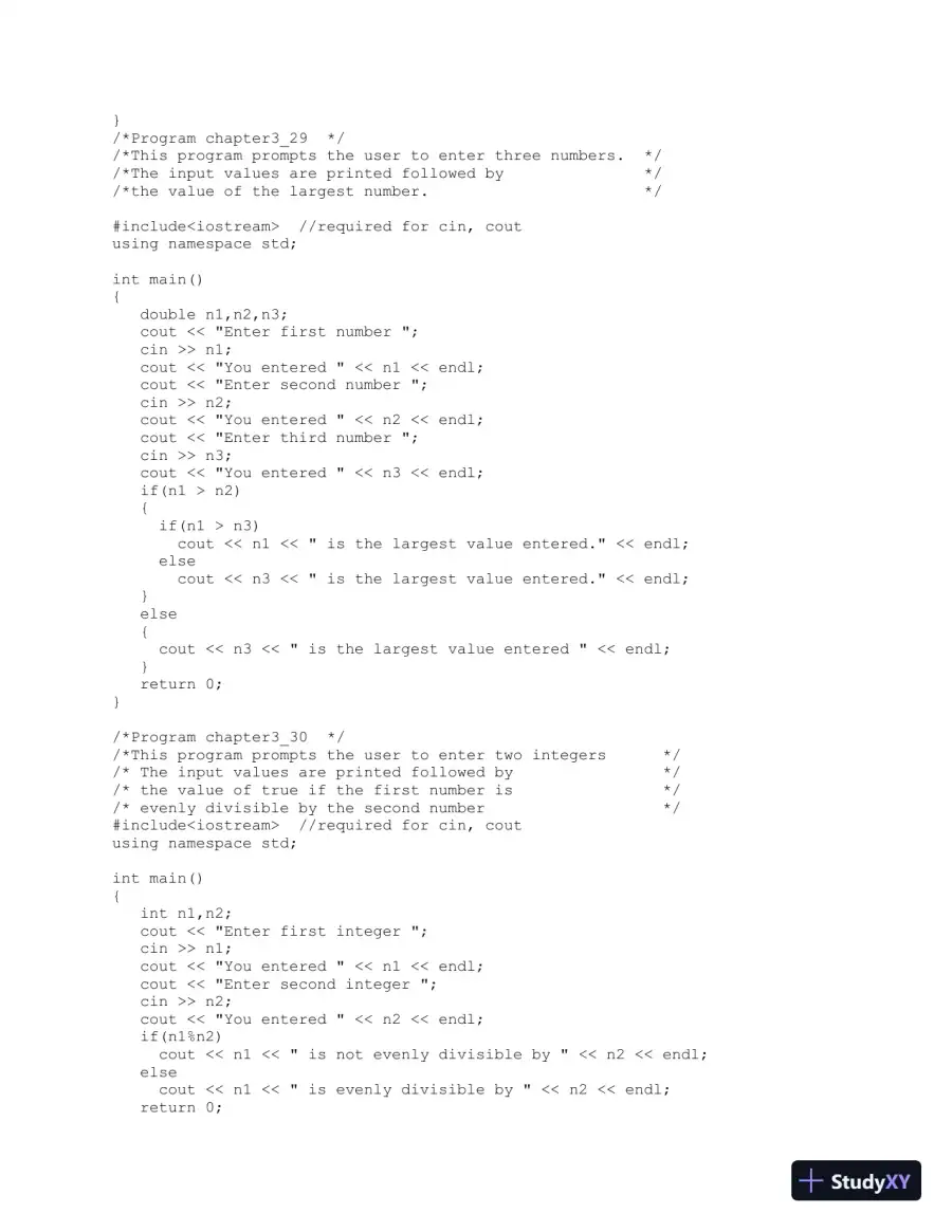 Solution Manual for Engineering Problem Solving With C++, 4th Edition, page 24