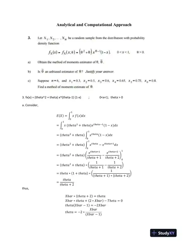 Analytical and Computational Approach - Page 1 preview image