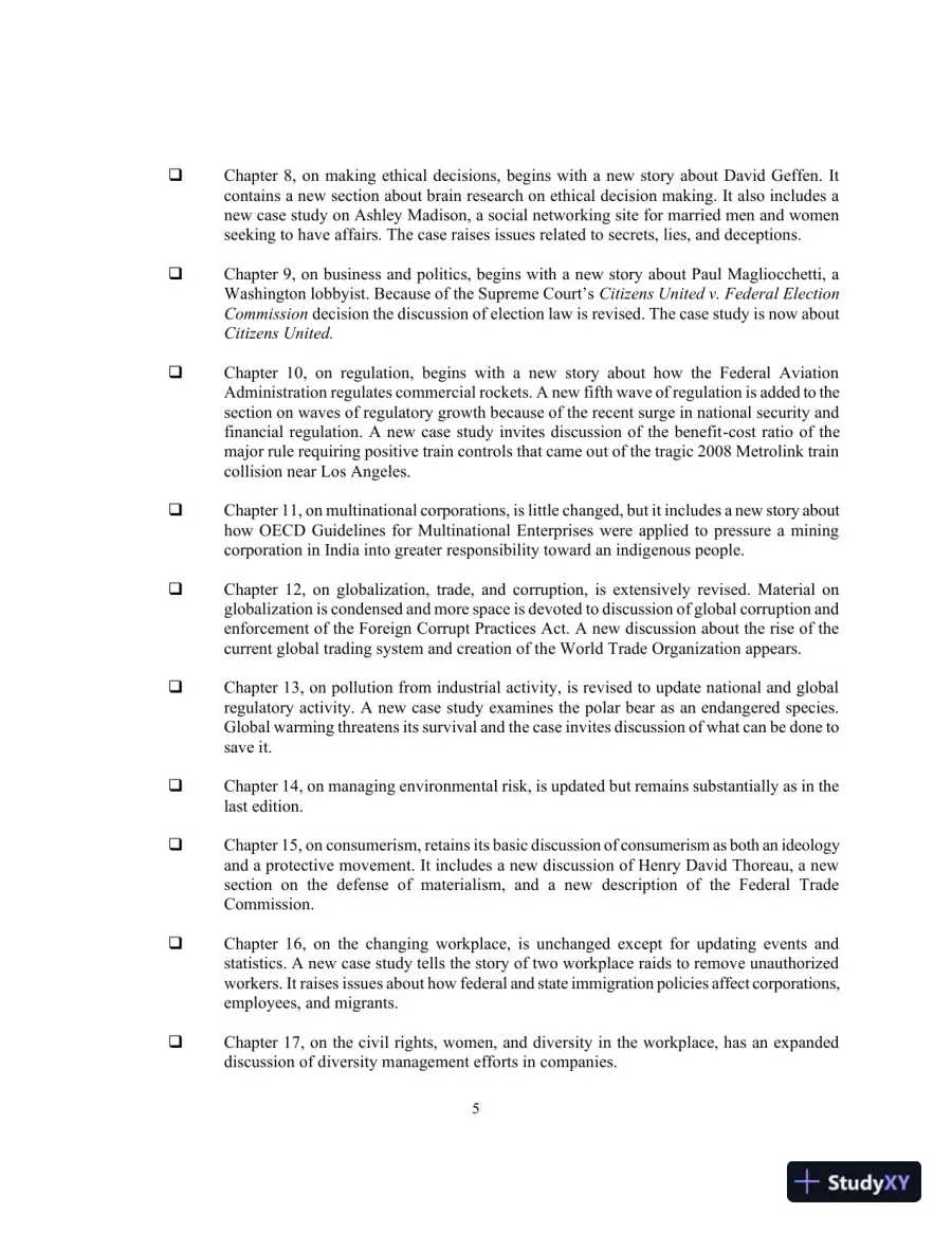 Lecture Notes For Business, Government, And Society: A Managerial Perspective, 13th Edition, page 6