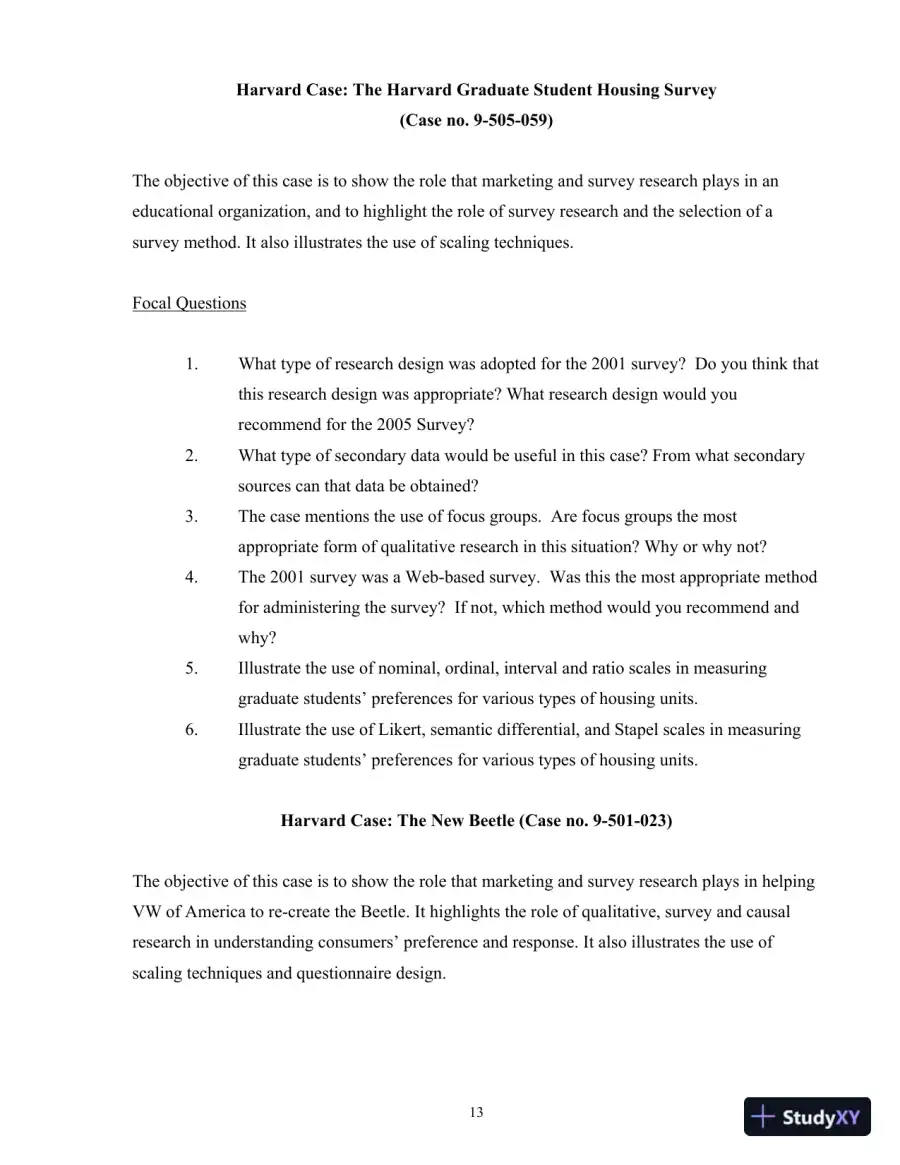 Marketing Research: An Applied Orientation, 7th Edition Solution Manual, page 15
