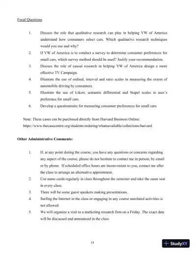 Marketing Research: An Applied Orientation, 7th Edition Solution Manual - Page 16 preview image